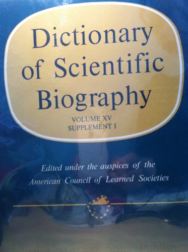 Stock image for Dictionary of scientific biography for sale by Better World Books