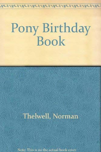 Stock image for Pony Birthday Book for sale by HPB-Diamond