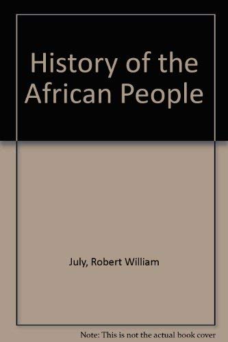 Beispielbild fr A History of the African People zum Verkauf von Bob's Book Journey