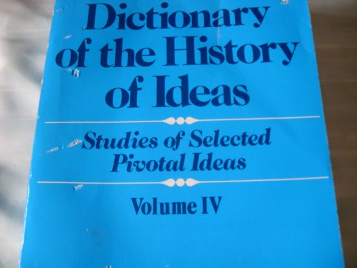 Stock image for Dictionary of the History of Ideas: 004 for sale by Wonder Book