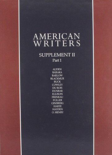 Beispielbild fr American Writers, Supplement II: 2 Volume set: A collection of critical Literary and biographical articles that cover hundreds of notable authors from the 17th century to the present day. zum Verkauf von BooksRun