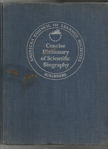 Beispielbild fr Concise Dictionary of Scientific Biography zum Verkauf von Better World Books