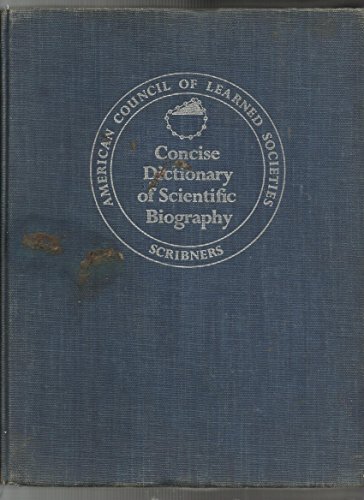 Stock image for Concise Dictionary of Scientific Biography. for sale by Mispah books