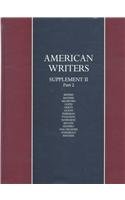 Stock image for American Writers: A Collection of Literary Biographies (American Writers: Supplement) for sale by Discover Books