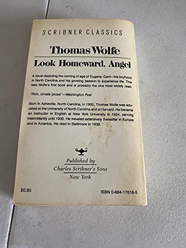 Beispielbild fr Look Homeward Angel zum Verkauf von ThriftBooks-Dallas