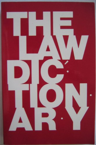 Stock image for The Law Dictionary: Pronouncing Edition for sale by ThriftBooks-Atlanta