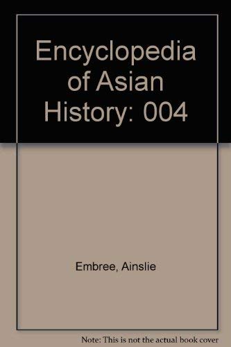 Beispielbild fr Encyclopedia of Asian History zum Verkauf von Better World Books