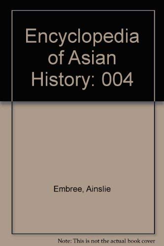 Stock image for Encyclopedia of Asian History for sale by Better World Books