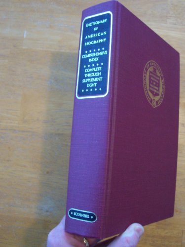 Beispielbild fr The Comprehensive Index to Dictionary of American Biography zum Verkauf von Better World Books