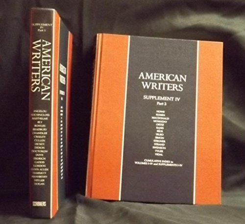 American Writers, Supplement IV: 2 Volume set (9780684197852) by Litz, Walton