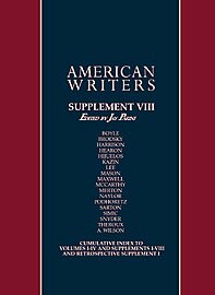 9780684312309: American Writers Supplement VIII: A Collection of Literary Biographies : Supplement VIII : Cumulative Index to Volumes I-IV and Supplements I-VIII and Retrospective Supplement I