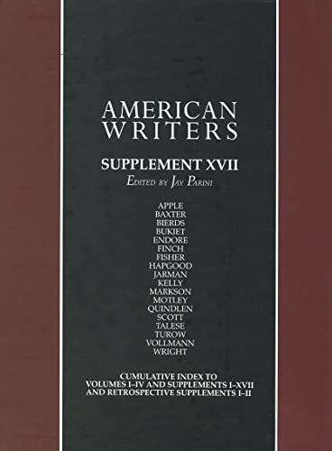 Stock image for American Writers: Supplement (American Writers Supplements) for sale by Ergodebooks