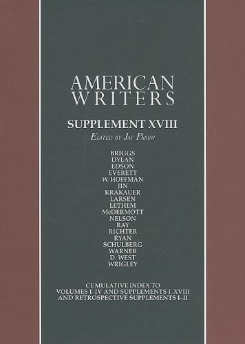 Beispielbild fr American Writers Supplement zum Verkauf von Better World Books