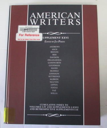 9780684325064: American Writers, Supplement XXVI: A collection of critical Literary and biographical articles that cover hundreds of notable authors from the 17th century to the present day.