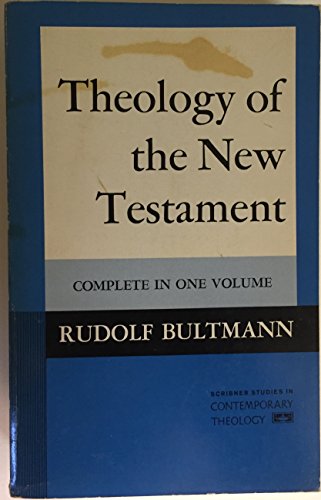 Imagen de archivo de Theology of the New Testament (Scribner studies in contemporary theology) a la venta por Books From California