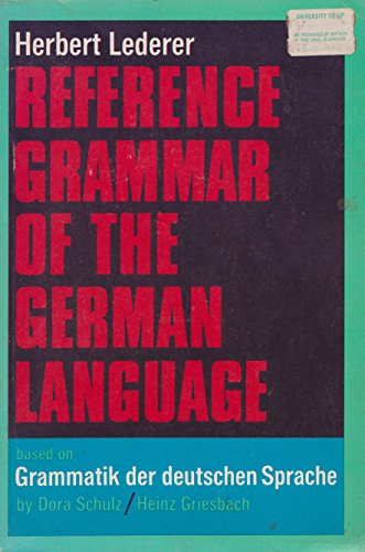 Imagen de archivo de Reference Grammar of the German Language (English and German Edition) a la venta por Booked Experiences Bookstore