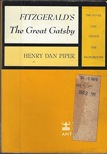 9780684414027: Fitzgerald's the Great Gatsby