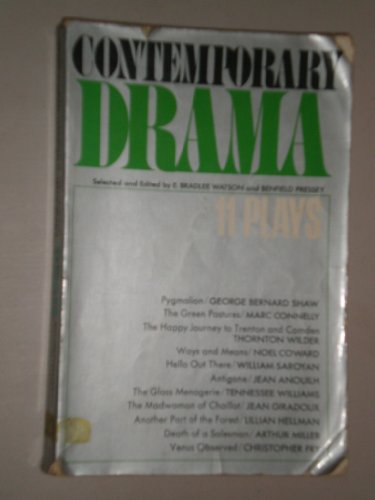 Beispielbild fr Contemporary Drama zum Verkauf von Wonder Book
