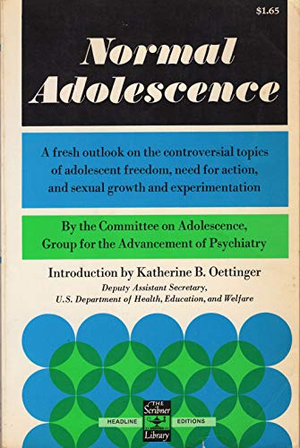 Imagen de archivo de Normal Adolescence: Its Dynamics and Impact (Scribner Library,) a la venta por Wonder Book
