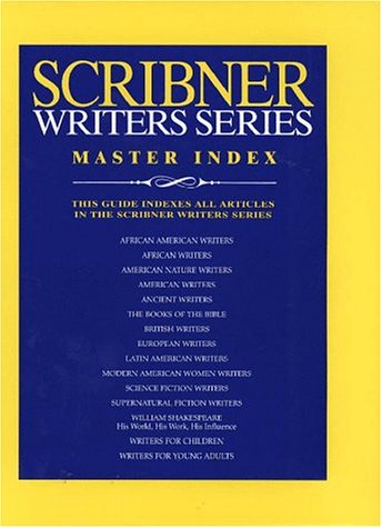 Imagen de archivo de Scribner Writers Series Master Index a la venta por Front Cover Books