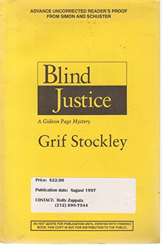 Beispielbild fr Blind Judgment: A Gideon Page Novel zum Verkauf von ThriftBooks-Dallas