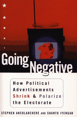 Imagen de archivo de Going Negative: How Political Ads Shrink and Polarize the Electorate a la venta por Ground Zero Books, Ltd.