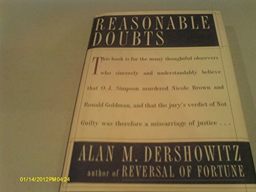 Stock image for REASONABLE DOUBTS: The O.J. Simpson Case and the Criminal Justice System for sale by Gulf Coast Books