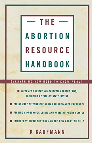 Stock image for Abortion Resource Handbook for sale by beat book shop