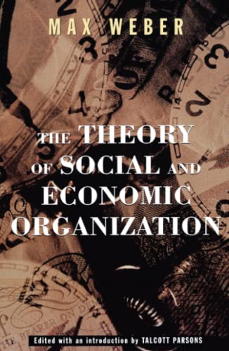 Beispielbild fr The Theory Of Social And Economic Organization zum Verkauf von SecondSale