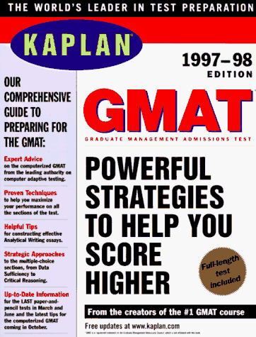 Stock image for Kaplan GMAT 1997-98 for sale by HPB-Ruby