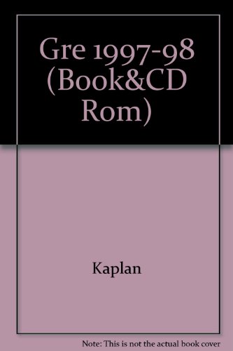 GRE 1998 WITH CD ROM (9780684836829) by Kaplan, Stanley