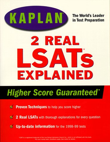 Imagen de archivo de Kaplan Two Real Lsats Explained a la venta por ThriftBooks-Dallas