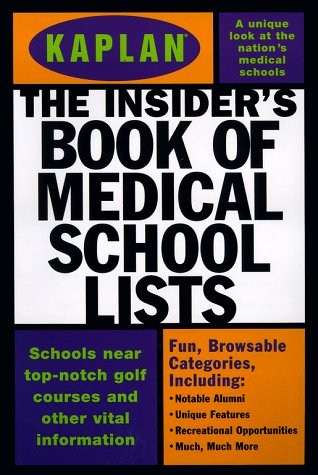 Beispielbild fr Kaplan Insider's Book of Medical School Lists zum Verkauf von ThriftBooks-Atlanta