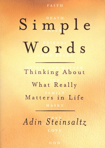 Beispielbild fr Simple Words : Thinking about What Really Matters in Life zum Verkauf von Better World Books