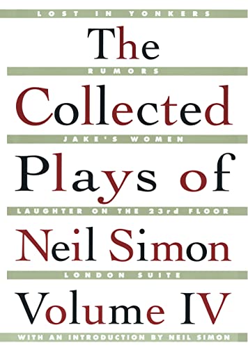 Beispielbild fr Collected Plays Of Neil Simon, Vol.4 zum Verkauf von a2zbooks