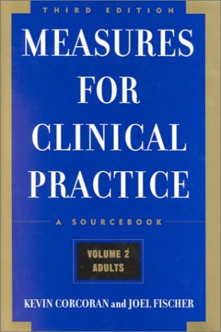 Imagen de archivo de Measures for Clinical Practice: A Sourcebook, Volume 2, Adults a la venta por SecondSale