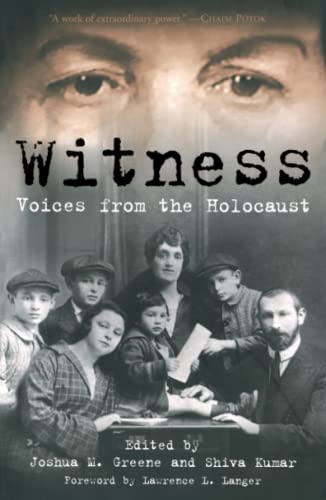 WITNESS: Voices from the Holocaust (9780684865263) by Joshua M. Greene; Shiva Kumar
