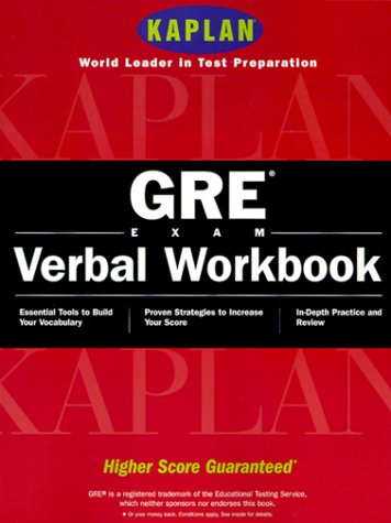 Imagen de archivo de Kaplan GRE Exam Verbal Workbook 2000 a la venta por Better World Books