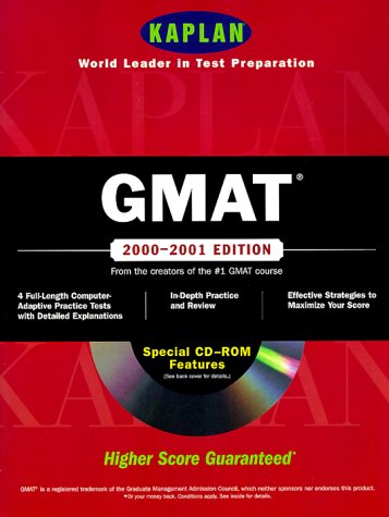 Beispielbild fr KAPLAN GMAT 2000-2001 WITH CD-ROM (Kaplan GMAT Premier Program (w/CD)) zum Verkauf von Robinson Street Books, IOBA
