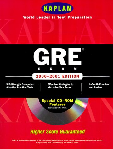 Beispielbild fr Kaplan Gre Exam 2000 2001 With Cd Rom (Gre (Kaplan)(Book & CD-Rom)) zum Verkauf von Robinson Street Books, IOBA