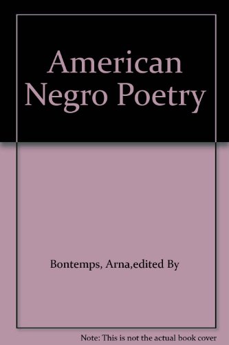 9780685022641: American Negro Poetry