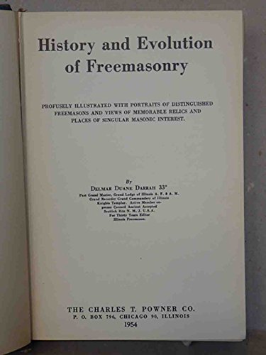 9780685219690: History and Evolution of Freemasonry