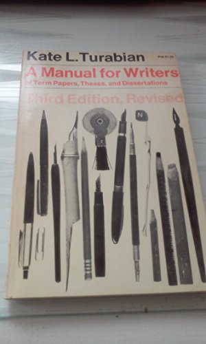 9780685502525: A manual for writers of term papers, theses, and Dissertations