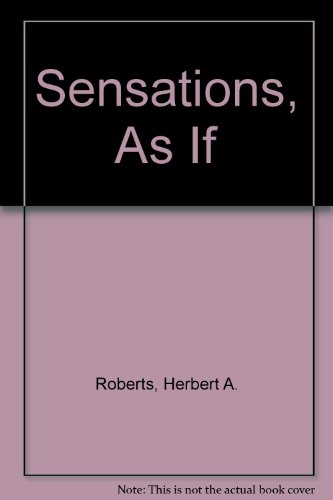 Stock image for Sensations, As If for sale by ThriftBooks-Atlanta