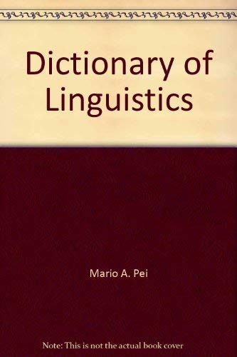 9780685775530: Dictionary of Linguistics