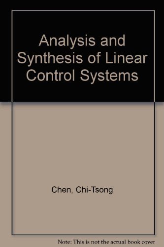 Imagen de archivo de Analysis and Synthesis of Linear Control Systems a la venta por mountain