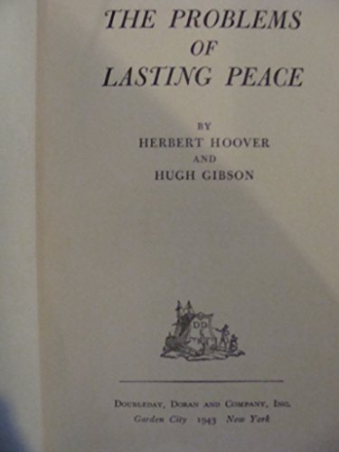 Stock image for Problems of Lasting Peace for sale by Better World Books
