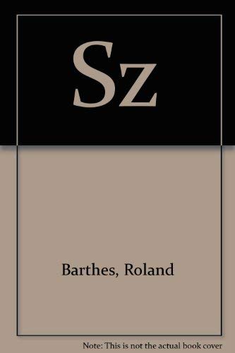 Sz (9780686539445) by Barthes, Roland