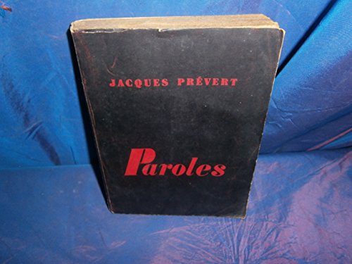 Stock image for Paroles (in French) (French Edition) for sale by ThriftBooks-Atlanta