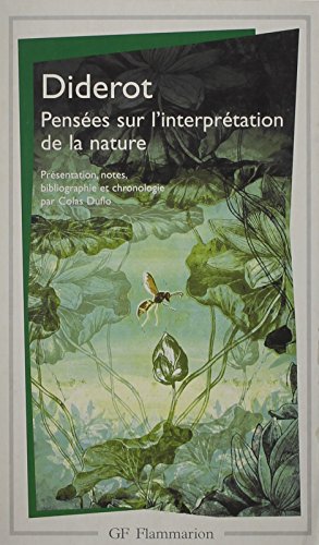 9780686560234: Pensees sur l'Interpretation de la Nature